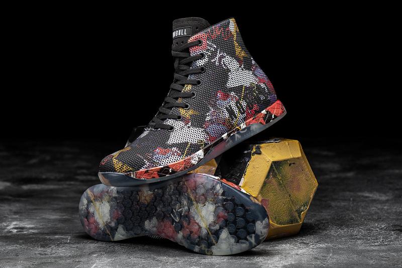 Men's Nobull High-Top Graffiti Trainers Multicolor | SG I2252L